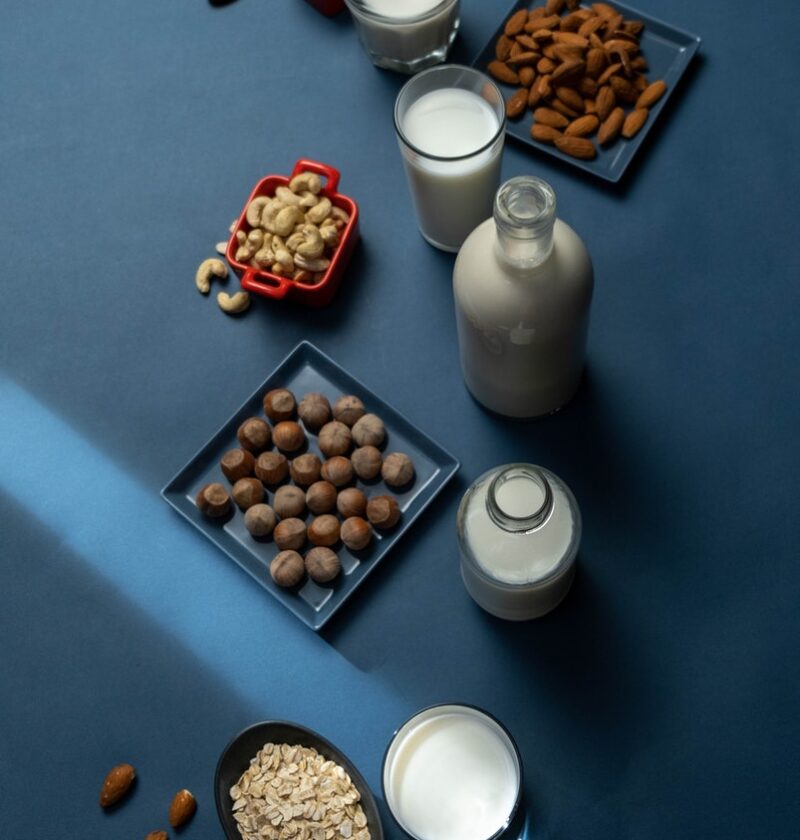 Free stock photo of almond milk, almonds, bowl